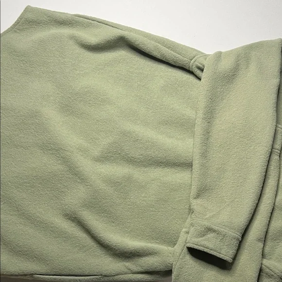 Joie Light Green Fleece  Shacket - Picture 11 of 11